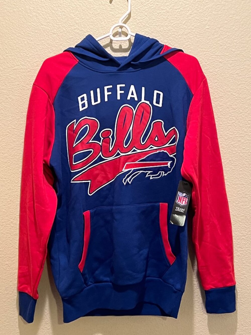 G-III Buffalo Bills NFL Hoodie Unisex Adult Size S Blue Red Colorblock
